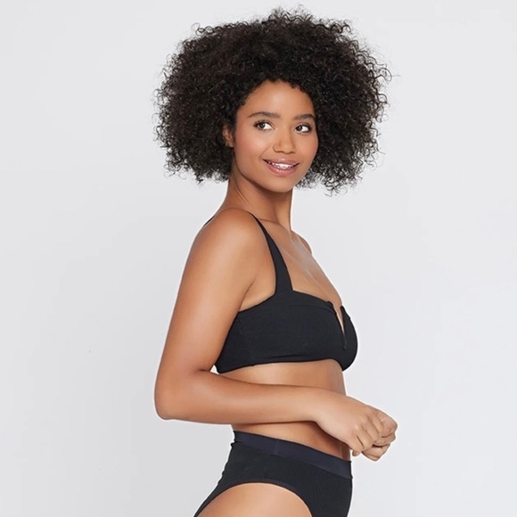 L*Space Ribbed Lee Lee Bikini Top NWT - Picture 3 of 6